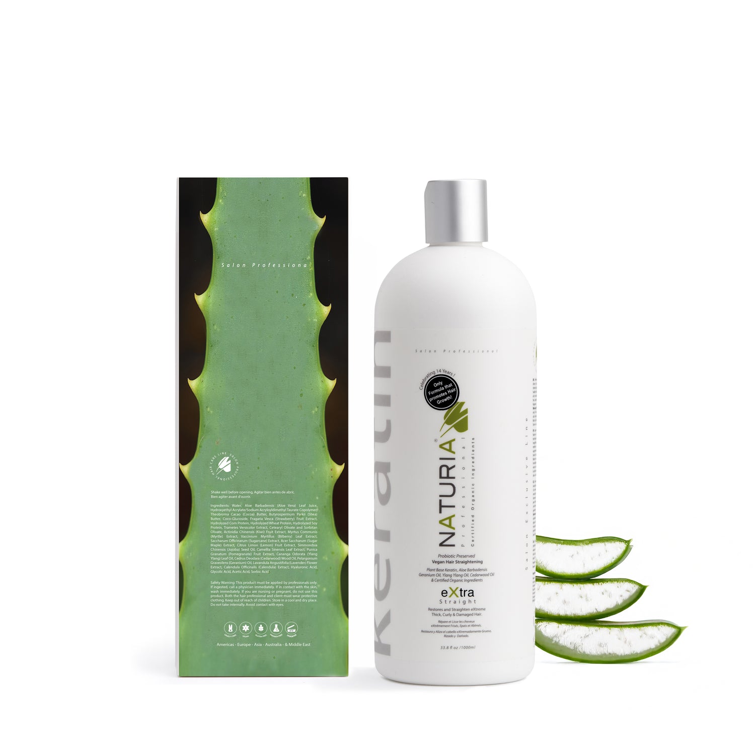 Naturia™ Professional Salon Vegan Keratin (Protein) Hair Treatment – 33.8 FL OZ