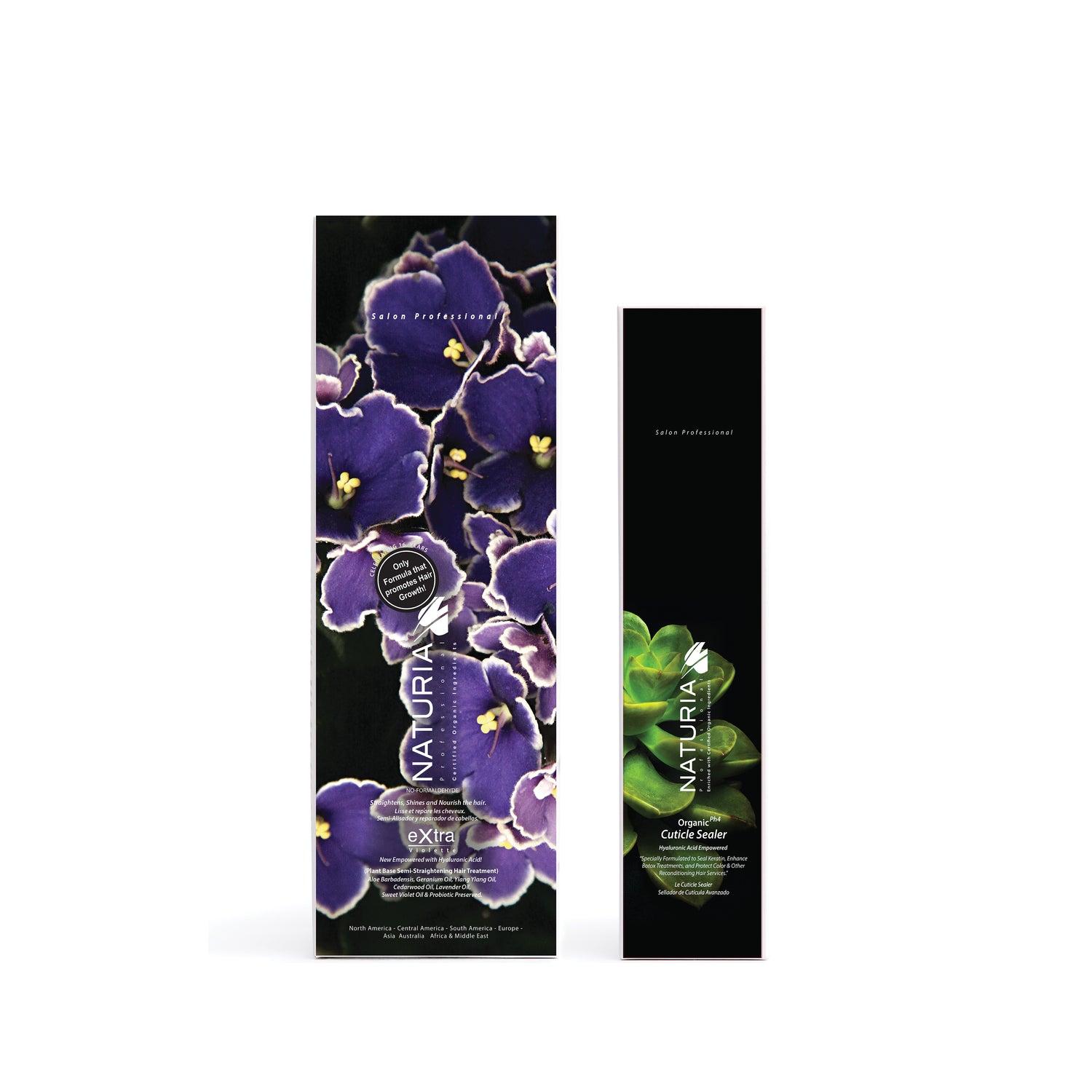 Naturia™ Professional Hair Smoothing Violet – 33.8 FL OZ + PH4 Hair Cuticle Sealer