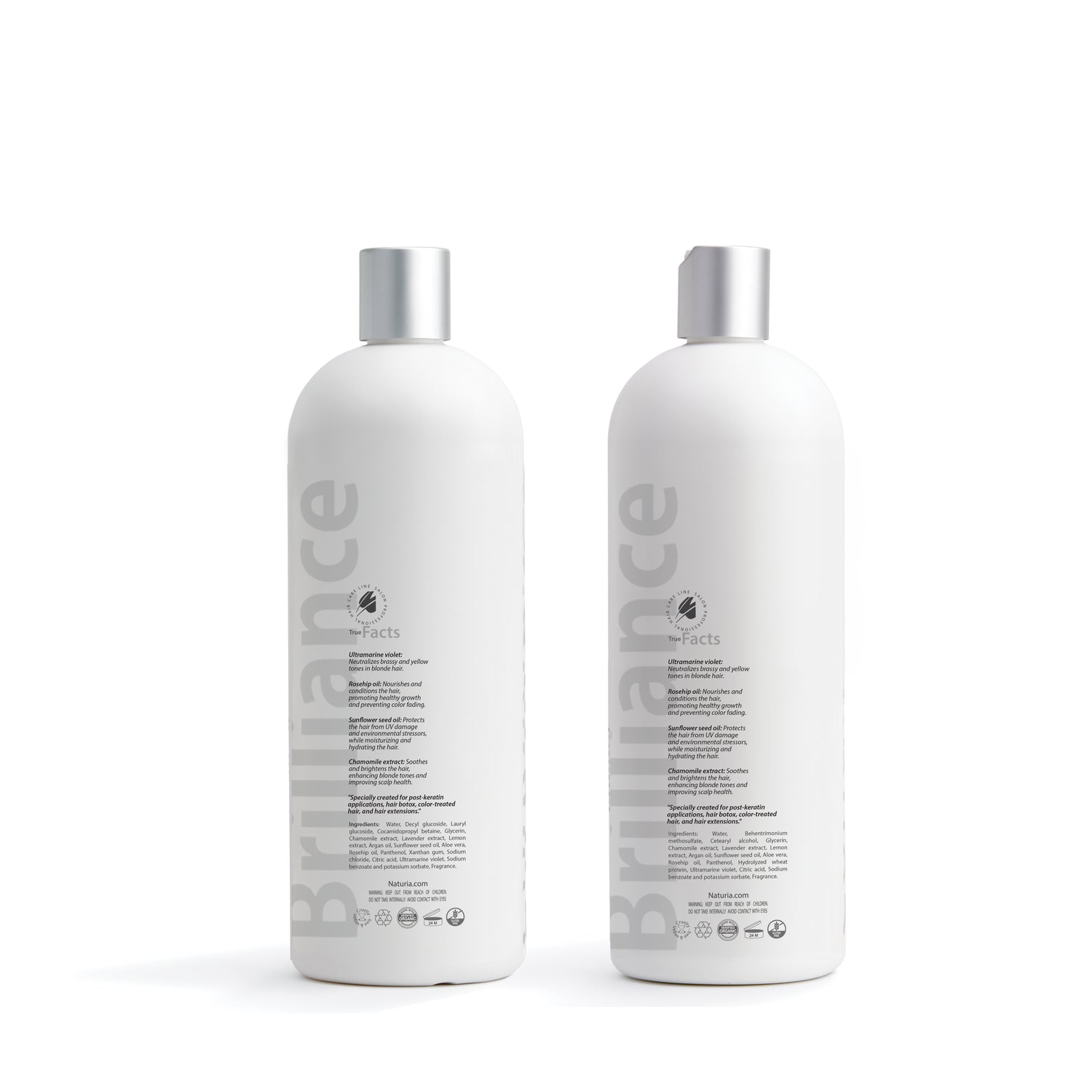 Naturia™ Professional Blonde Brilliance Shampoo & Conditioner Set – Back-Bar Size 32 FL OZ