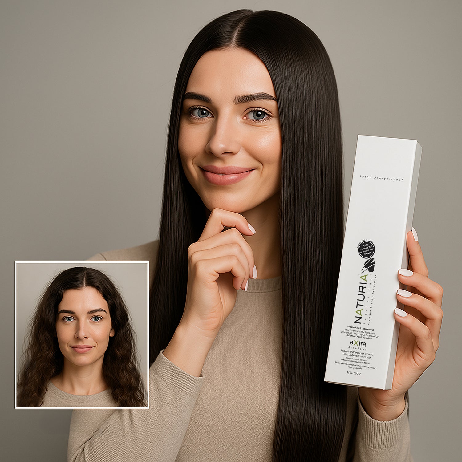 Naturia™ Professional Salon Vegan Keratin Hair Treatment – 16 FL OZ