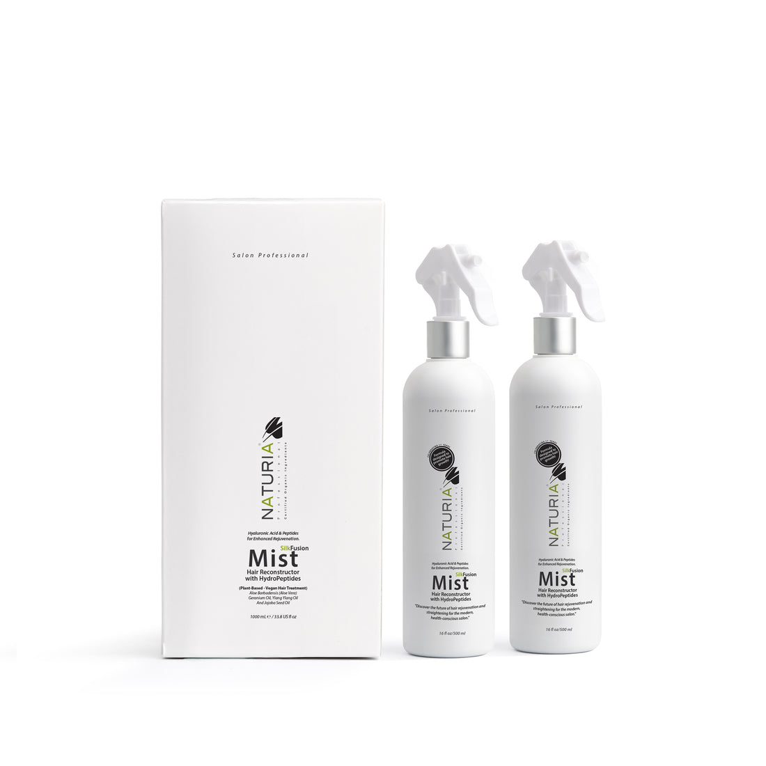 Naturia™ Professional NEW Hair Straightening Mist SilkFusion – 32 FL OZ With  Peptide & BioPolymers.