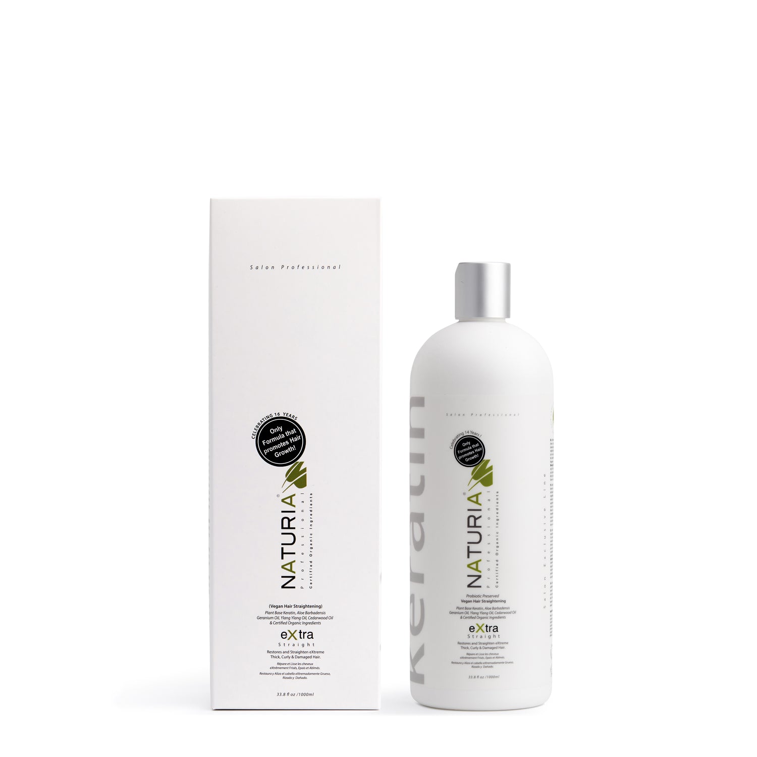 Naturia™ Professional Salon Vegan Keratin (Protein) Hair Treatment – 33.8 FL OZ