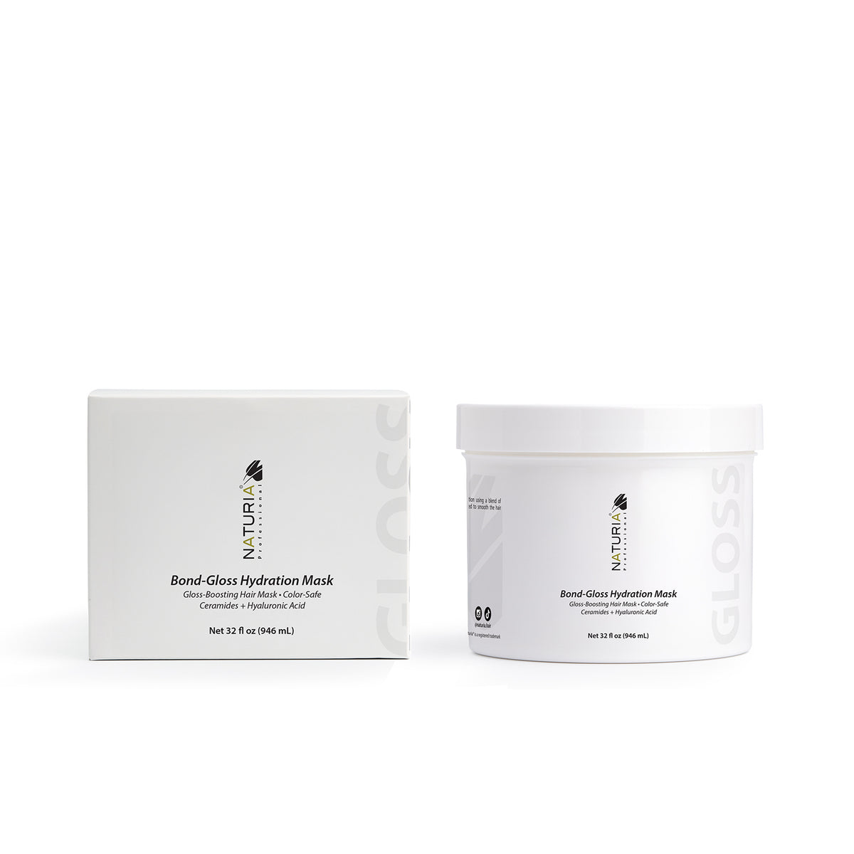 Naturia™ Professional Extreme-Penetrating Scalp &amp; Hair Rejuvenating Treatment ( Bond-Gloss Hydration Hair Mask ) – 32 FL OZ