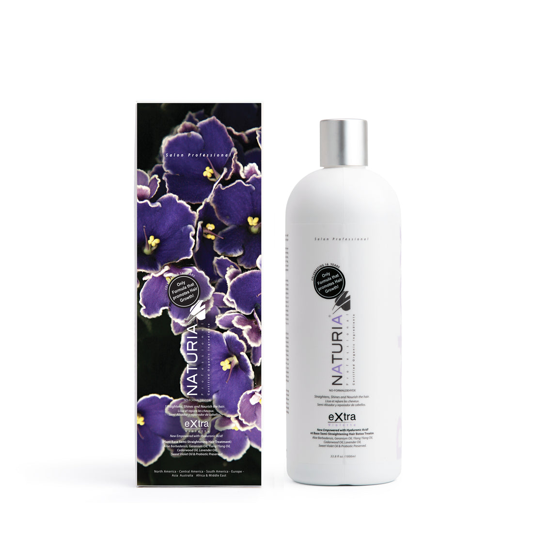 Naturia™ Professional Hair Smoothing Violet – 33.8 FL OZ + PH4 Hair Cuticle Sealer