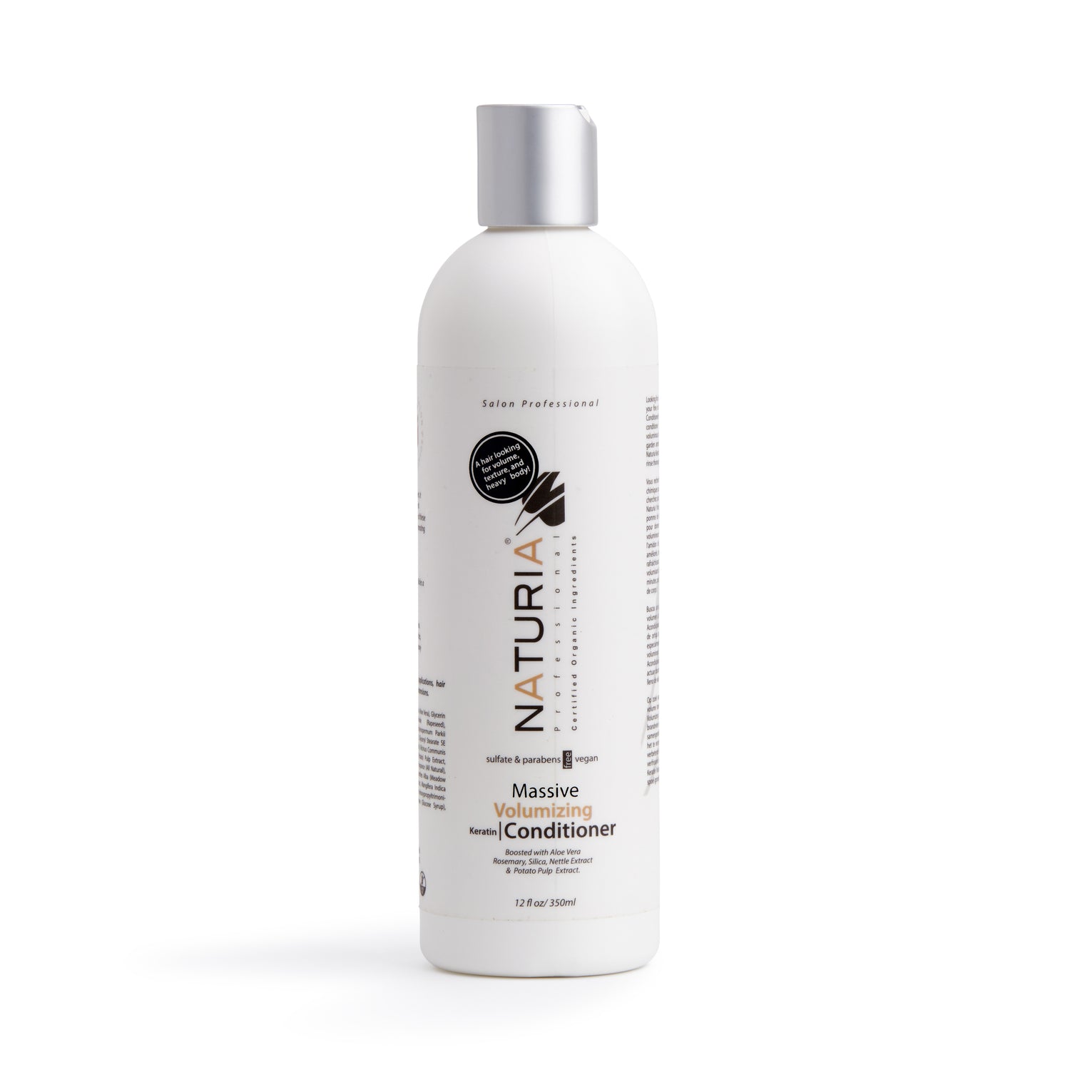 Naturia™ Professional Massive Volumizing Keratin Shampoo &amp; Conditioner Set – 12 FL OZ