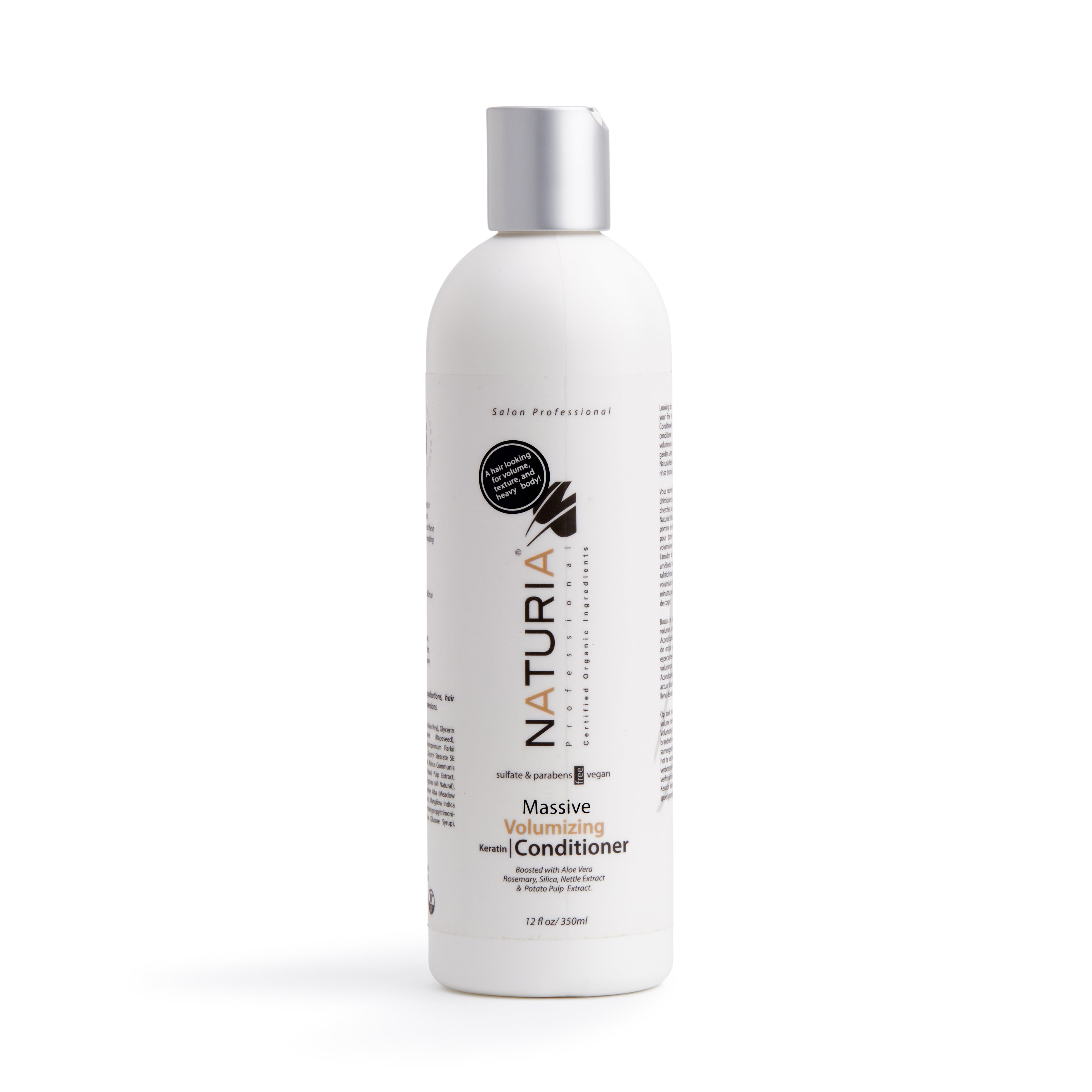 Naturia™ Professional Massive Volumizing Keratin Shampoo &amp; Conditioner Set – 12 FL OZ